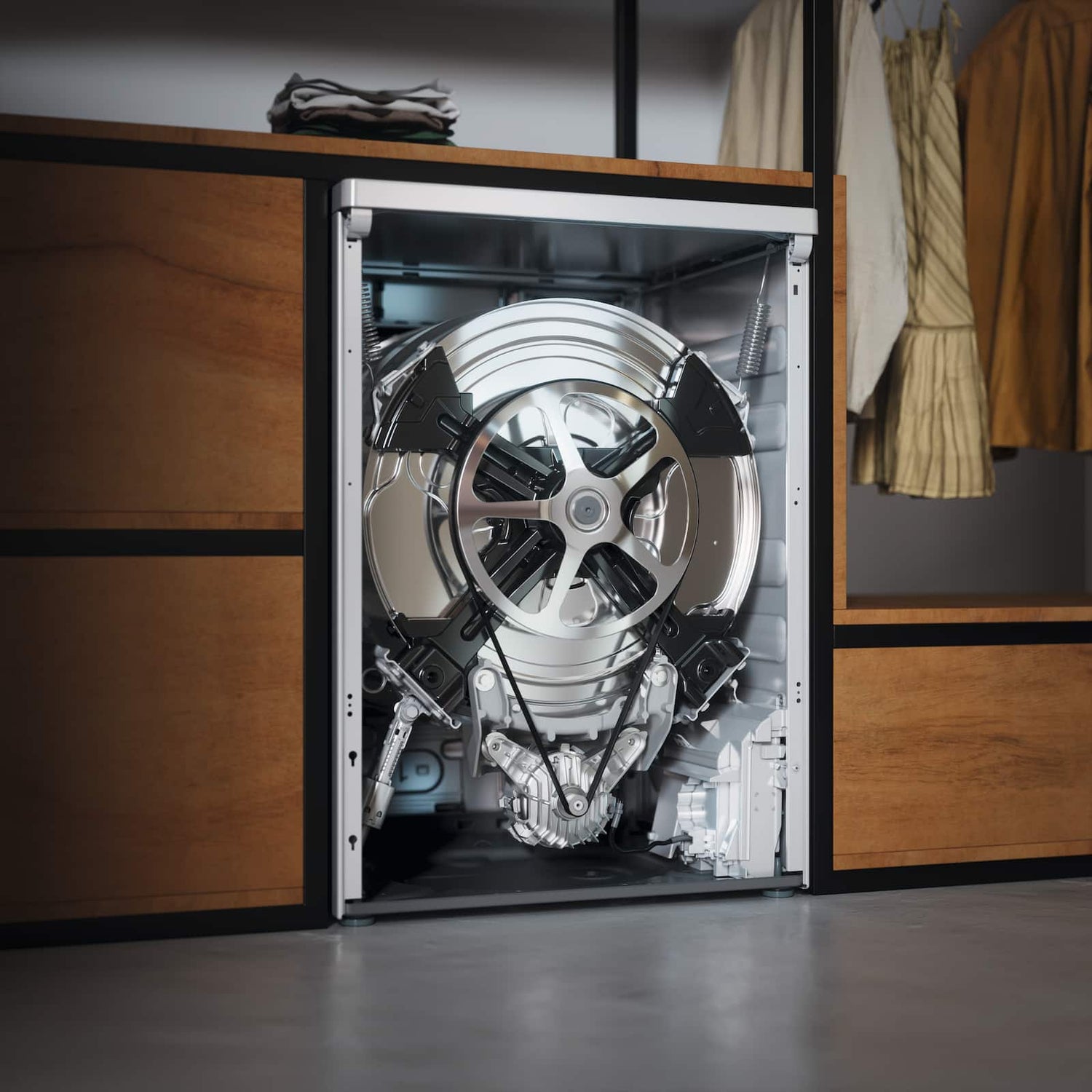 9kg Front-Load Washing Machine, 1600 rpm, Auto Detergent Dosing, Steam & WiFi, White