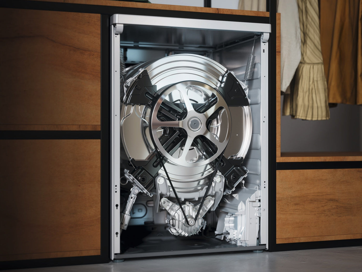 9kg Front-Load Washing Machine, 1600 rpm, Auto Detergent Dosing, Steam & WiFi, White