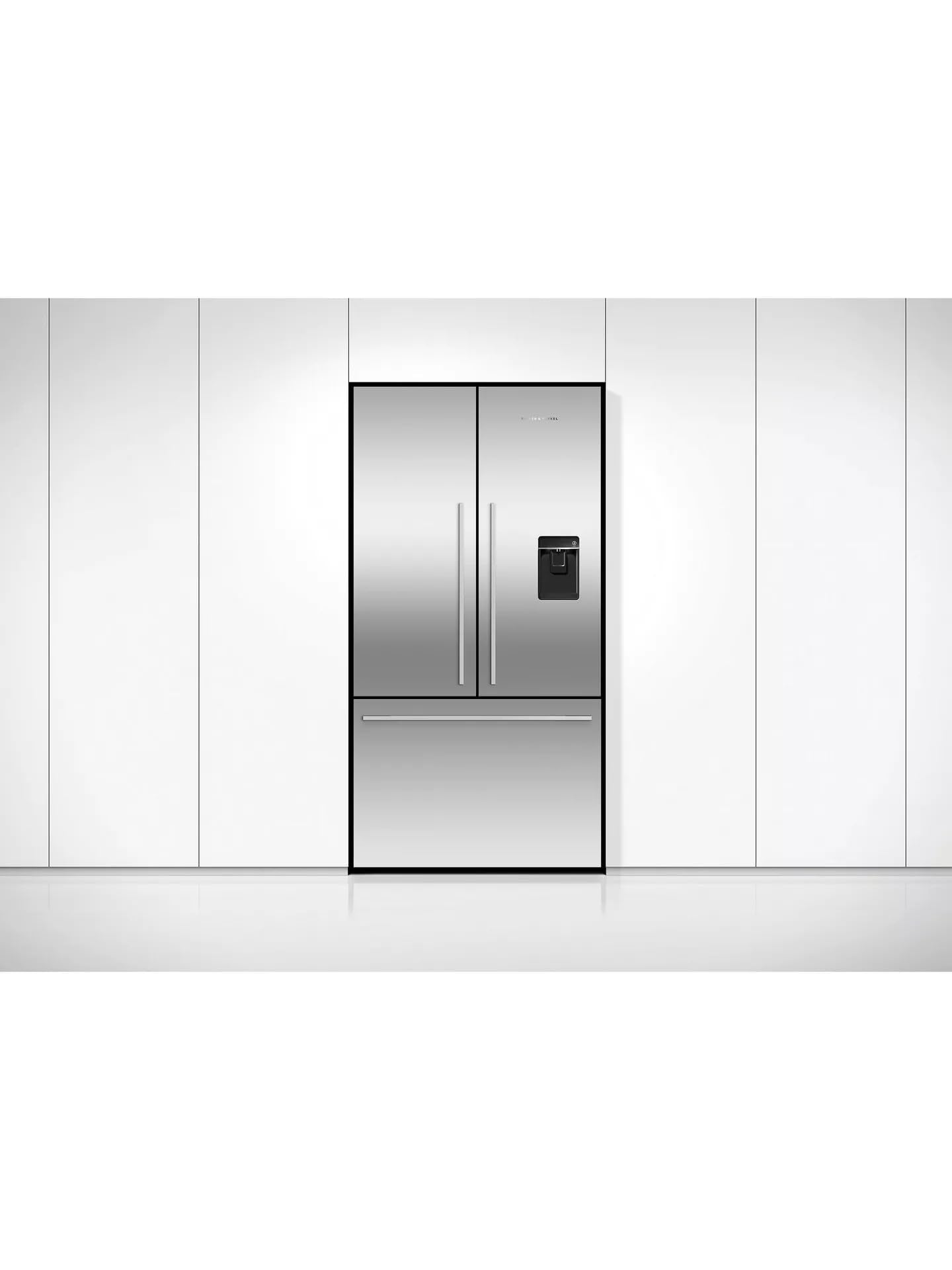 569L French Door Freestanding Fridge Freezer, Stainless Steel, Frost Free, E Energy Rating