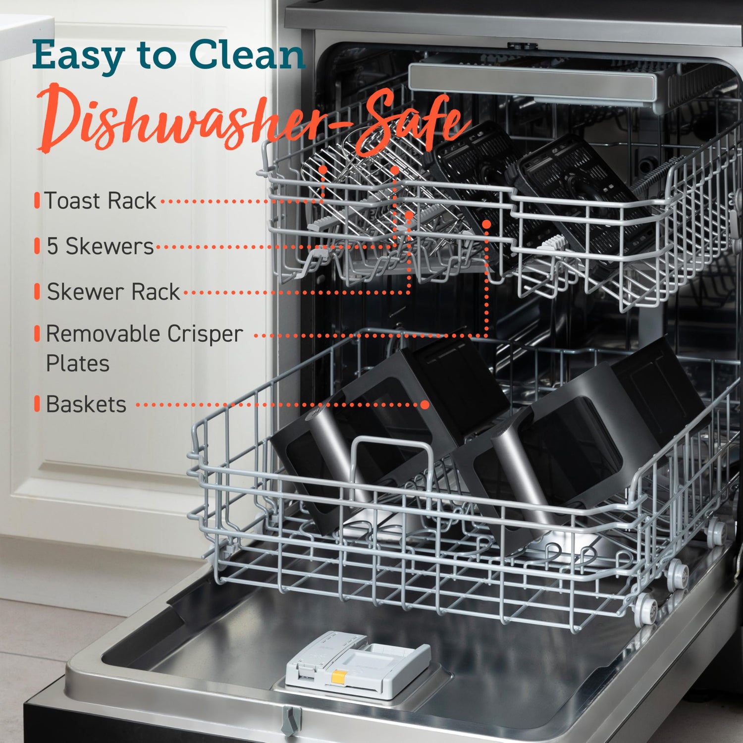 COSORI Dual Air Fryer, 8.5L Family Size, 8-In-1, Air Fry, Roast, Bake, Reheat, Dehydrate, Grill